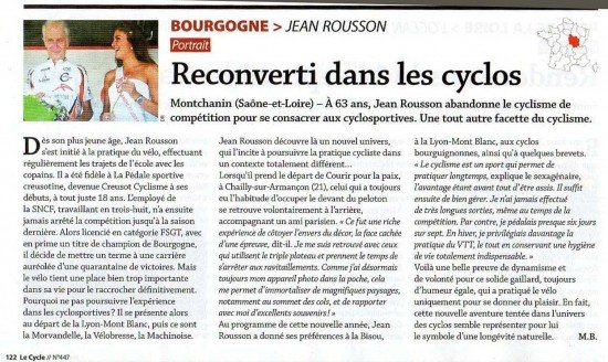 Jean Rousson sur Le Cycle