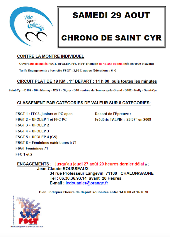 Chrono St Cyr 2015