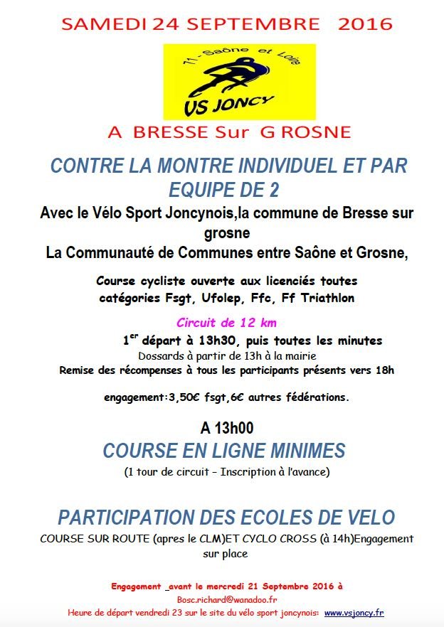 CLM de Bresse:Grosne 2016